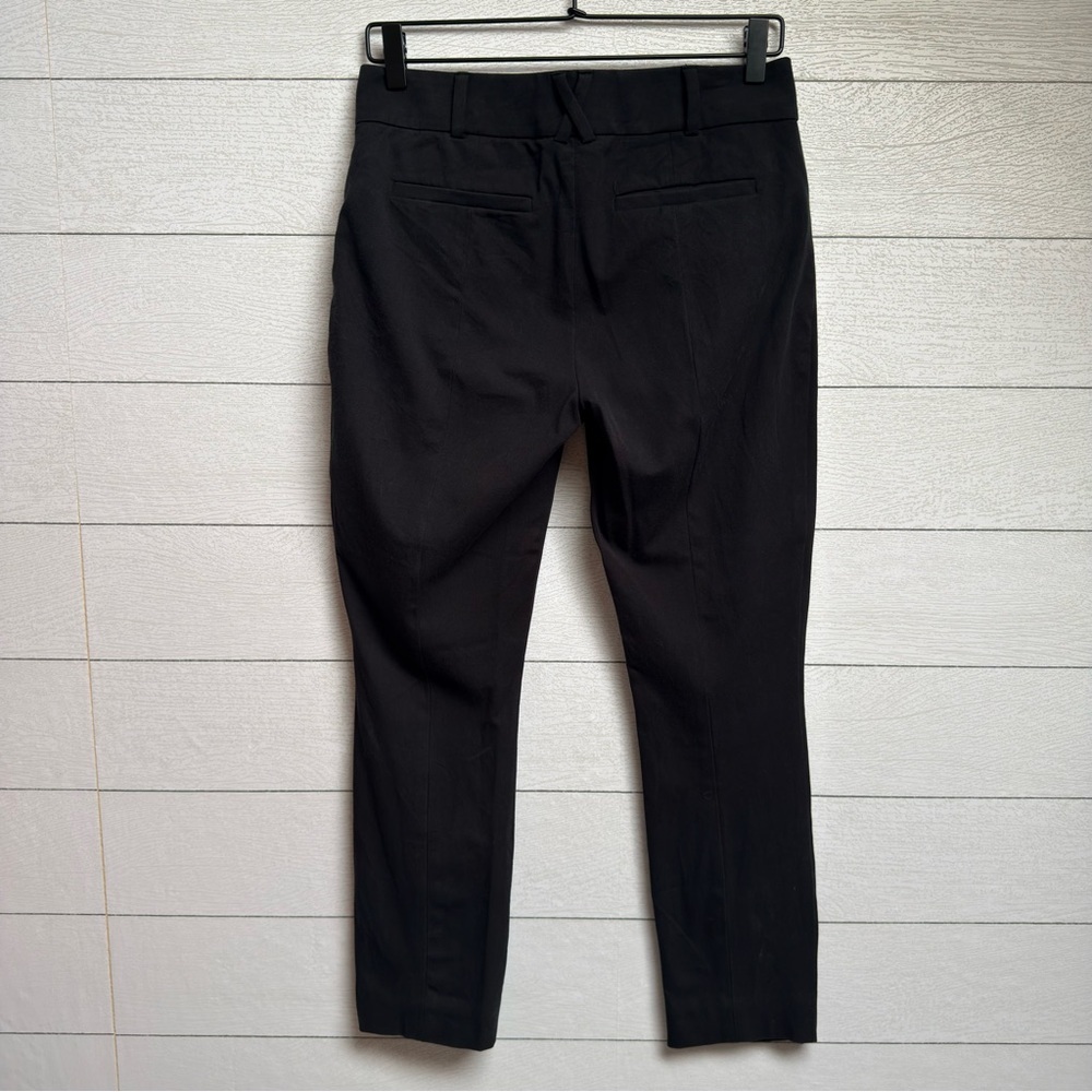 Anthropologie | Slim Black Tailored Ankle Pants – Minimalist Workwear | Size 4 - Picture 8 of 9